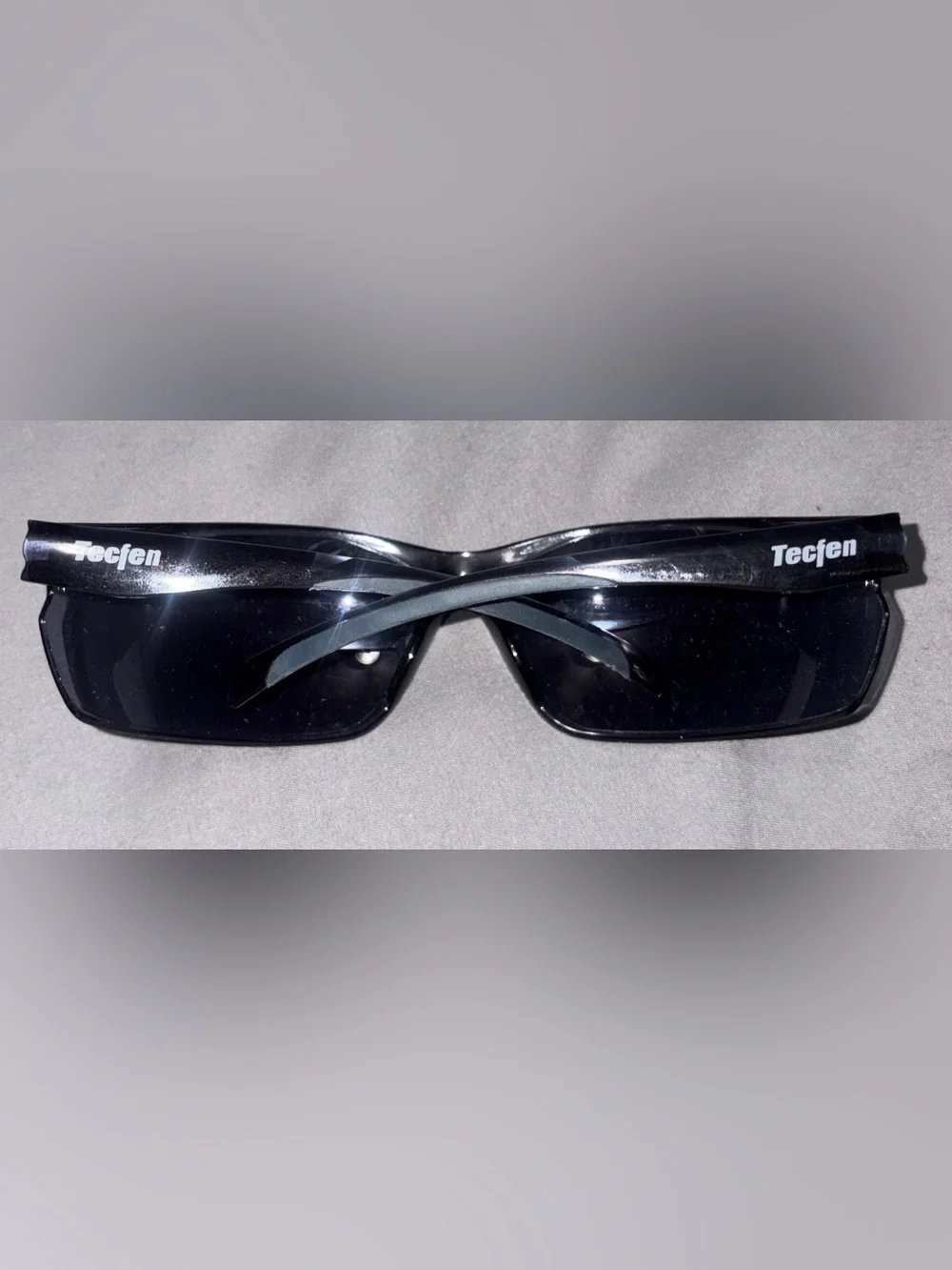 Men's Black Wraparound Sunglasses - Lightweight UV Shield